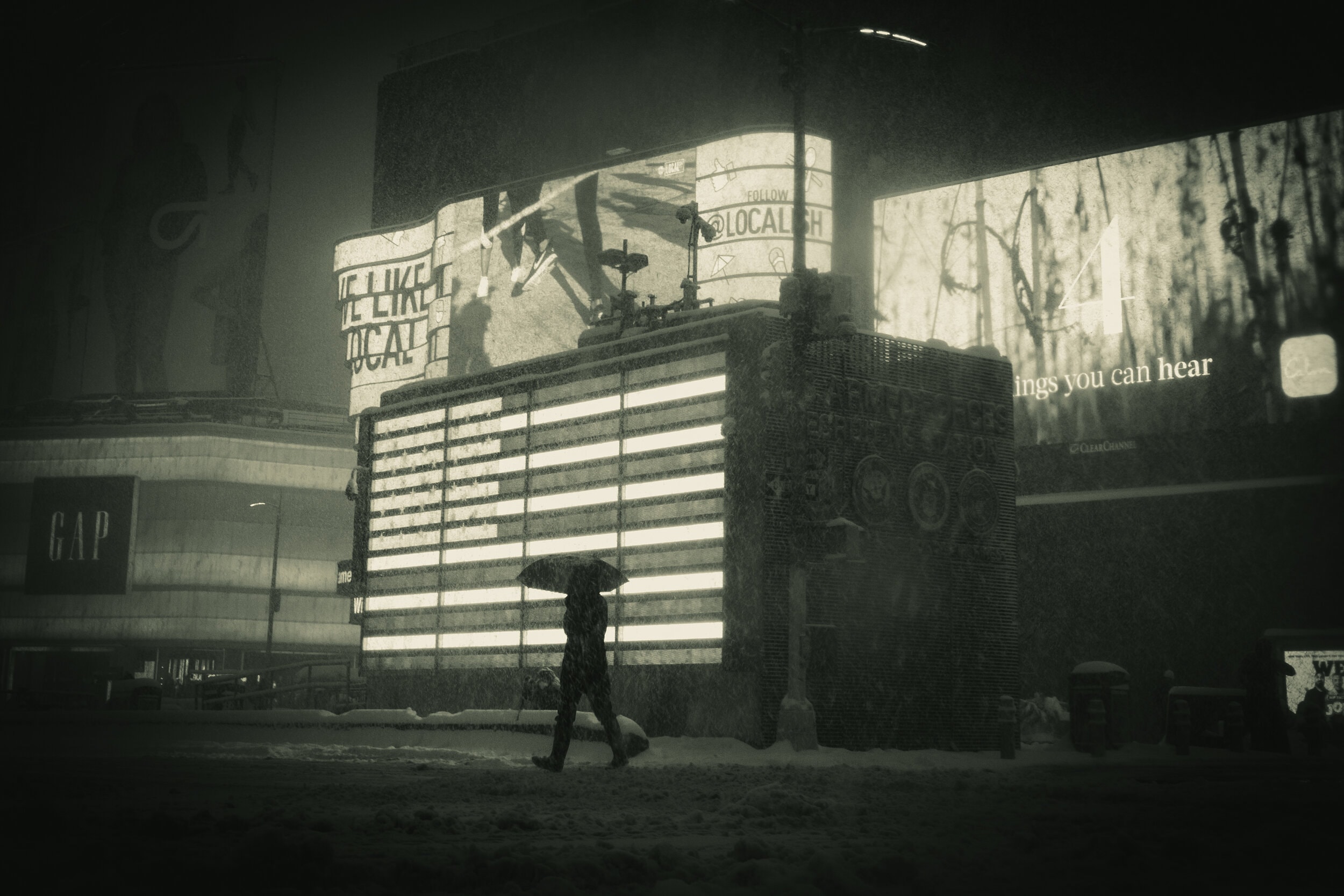 Times Square Blizzard